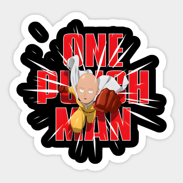 One Punch Saitama Punch Pose Sticker by jasper-cambridge